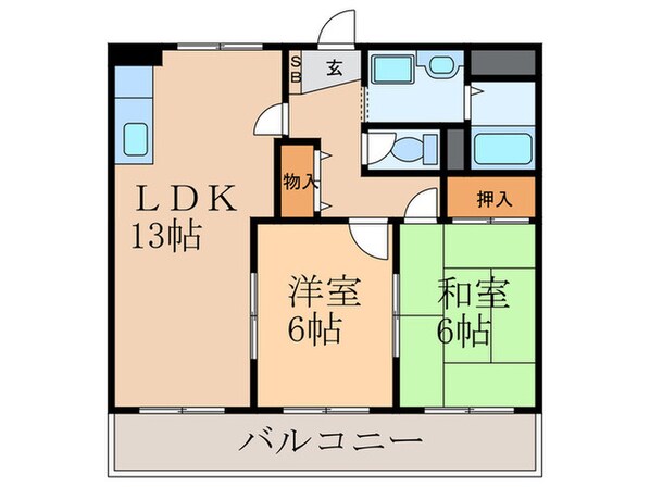 メゾンド－ル西久保２の物件間取画像